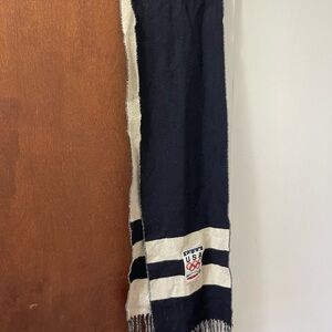 Polo Ralph Lauren 2010 USA Olympic Knit Scarf - Navy grey p-wing bear snowbeach